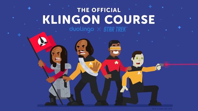 El curso de 'Klingon' en Duolingo.