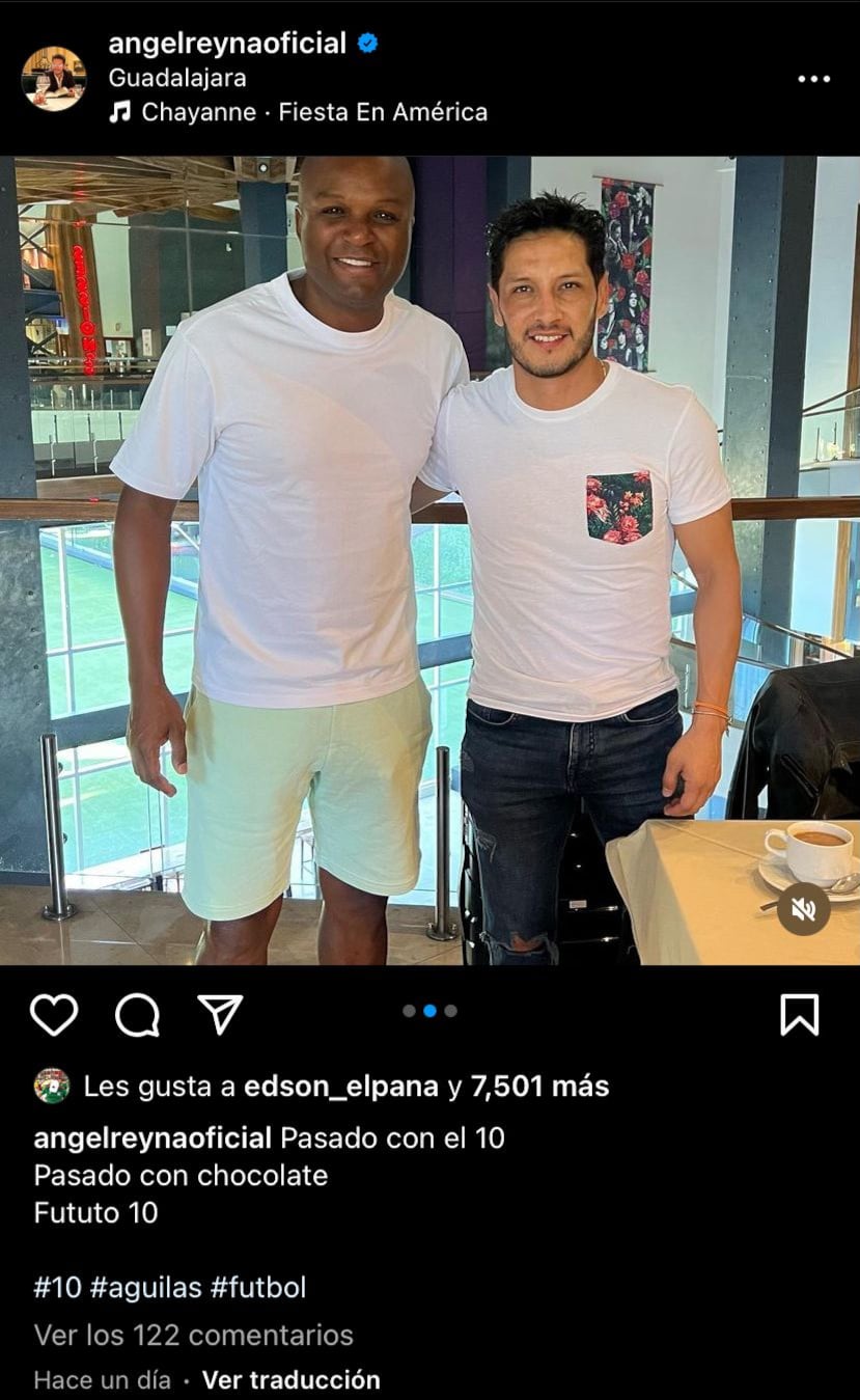 Aquivaldo Mosquera y Ángel Reyna.