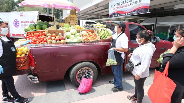 Operativo de abasto móvil.