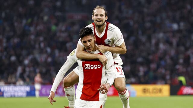 Edson Álvarez marcó otro gol con el Ajax
