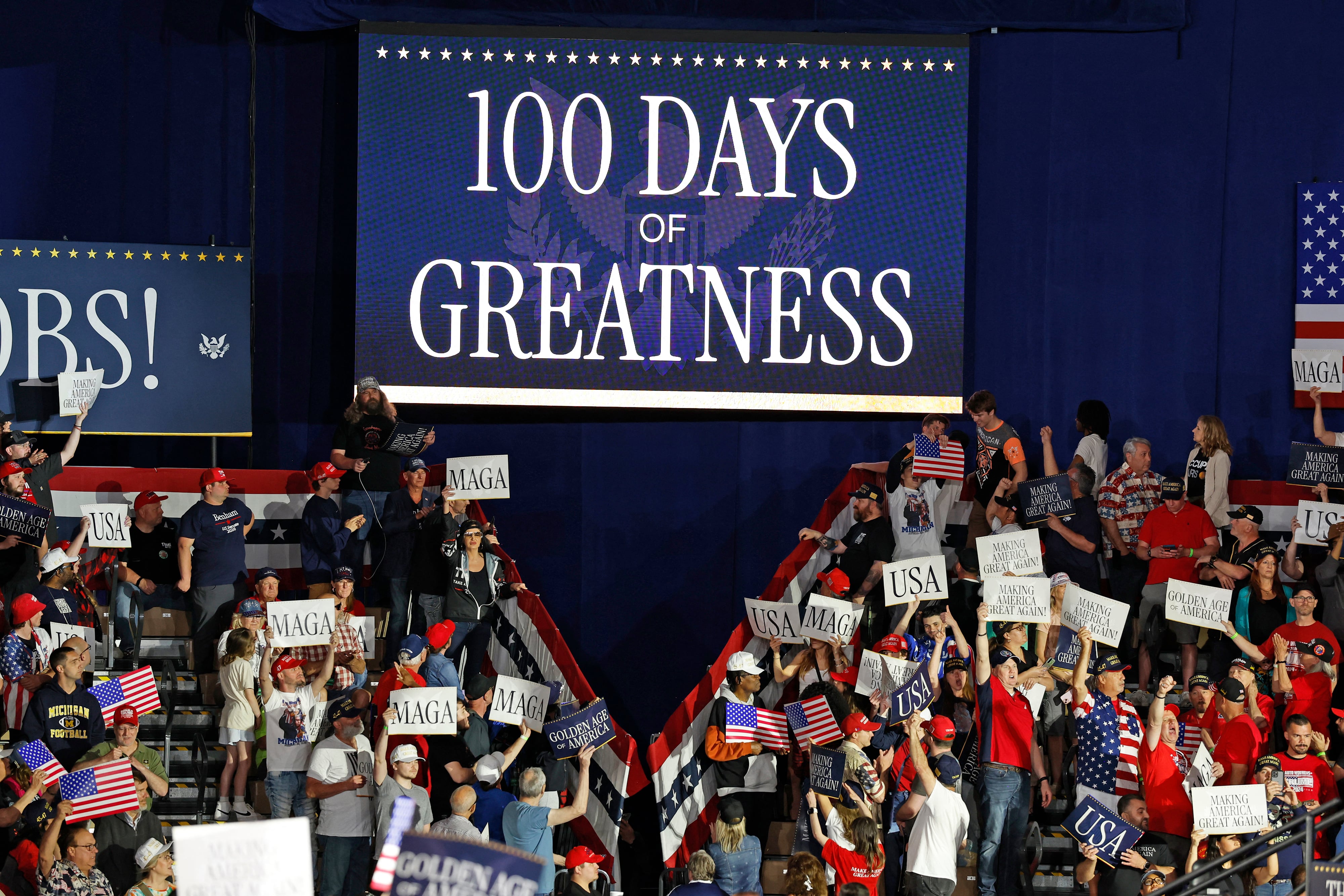 Donald Trump da mensaje por sus 100 días de gobierno de Estados Unidos