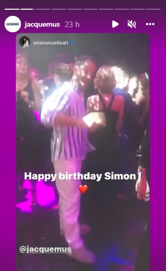 Jacquemus bailando.