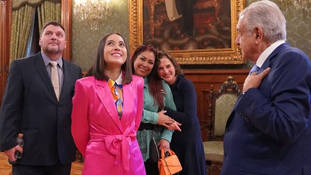 Beatriz Gutiérrez Müller, Katya Echazarreta y AMLO