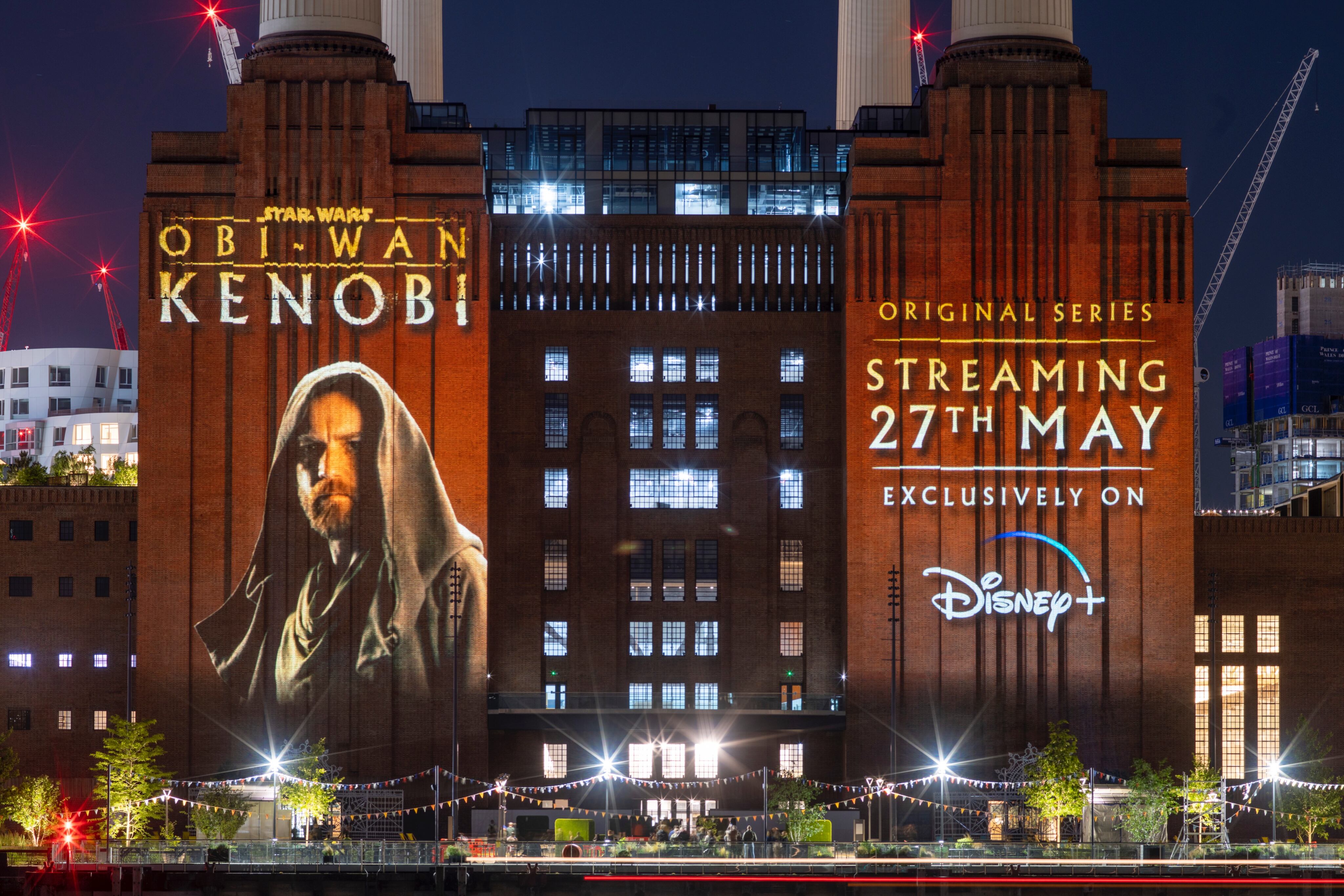 Battersea de Londres celebra llegada de la serie de 'Obi-Wan Kenobi' a Disney+