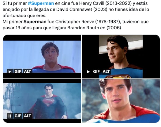 Elección de David Corenswet como Superman causa comparaciones con Henry Cavill y memes