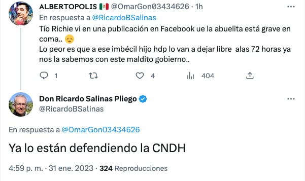 Ricardo Salinas Pliego también se lanzó contra la CNDH