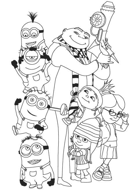 Dibujos de Mi Villano Favorito 4 para colorear