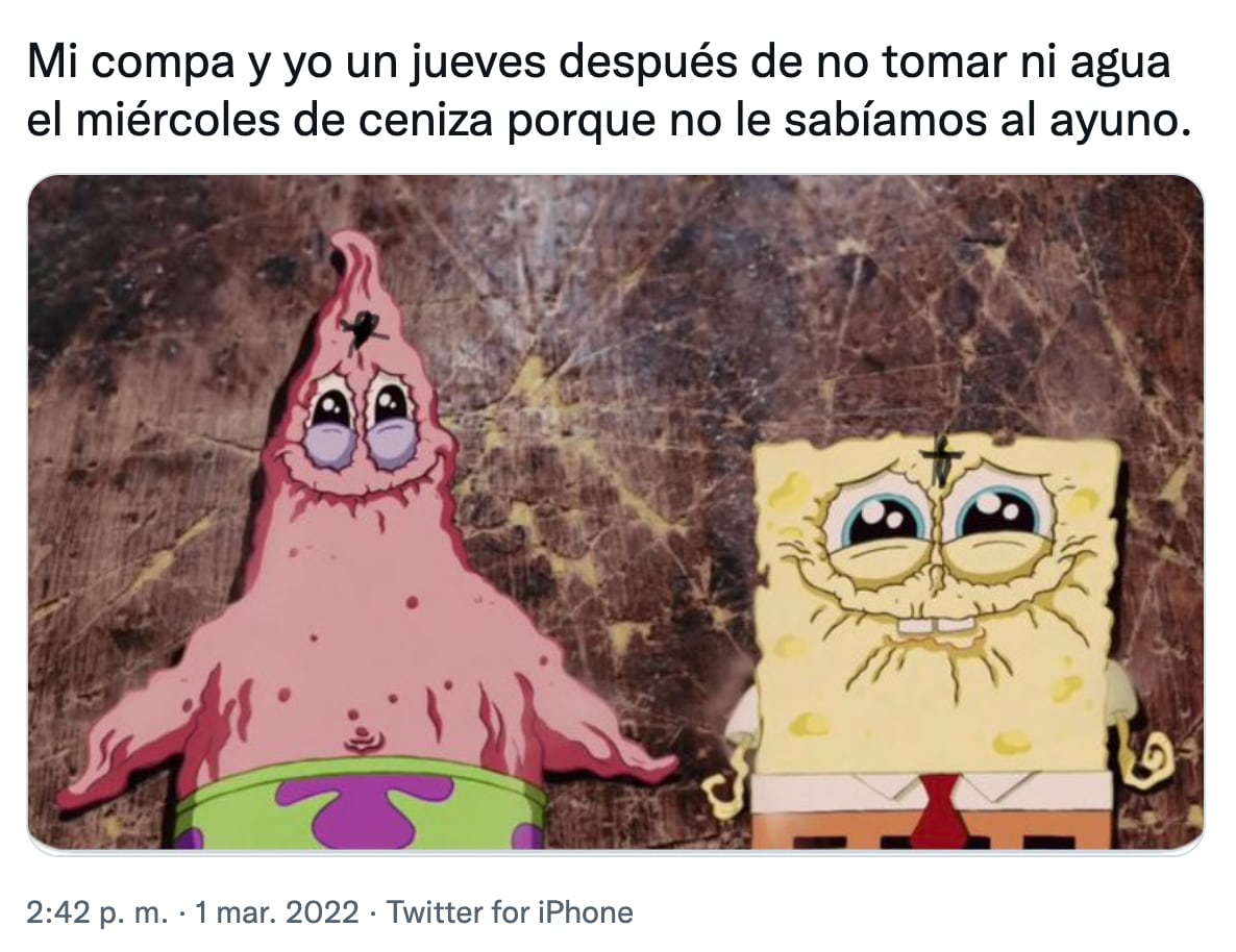 Memes del miércoles de ceniza