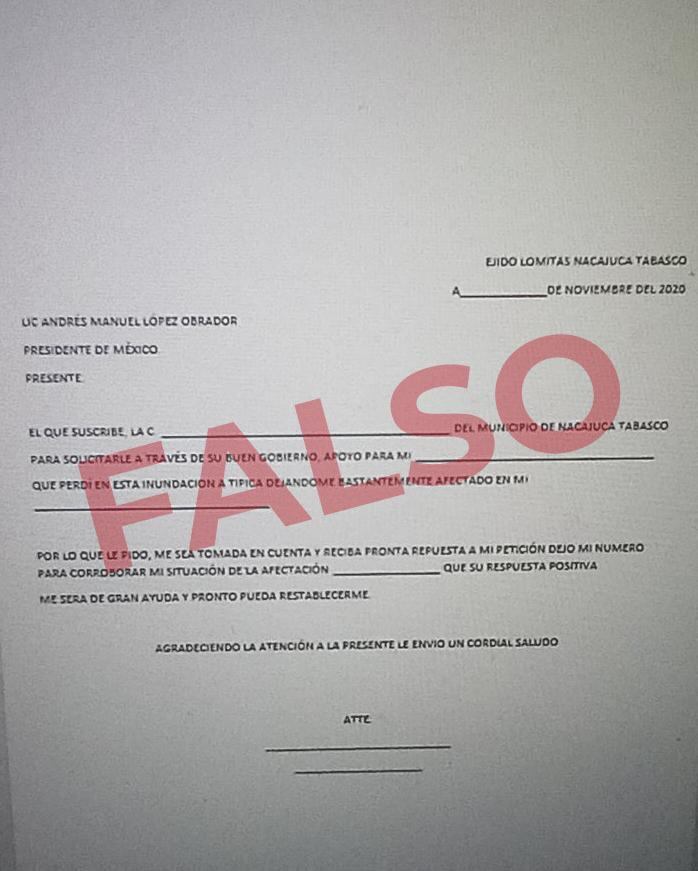 Documento de la estafa