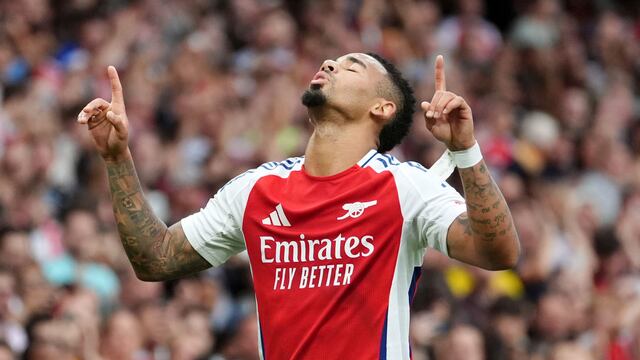 Gabriel Jesus con el Arsenal.