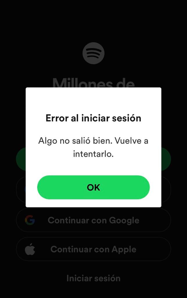 Fallas en Spotify