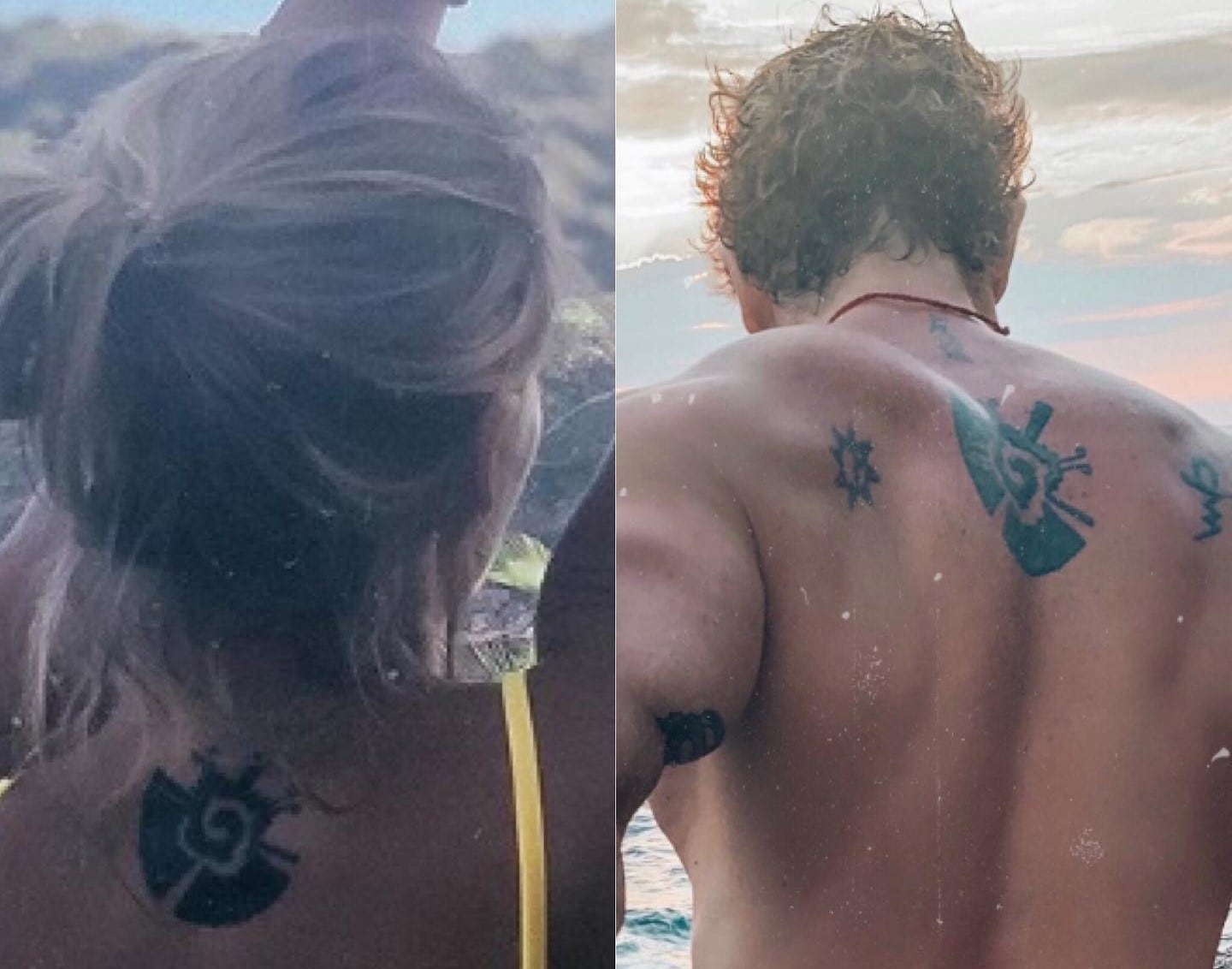 Tatuaje de Irina Baeva y Gabriel Soto