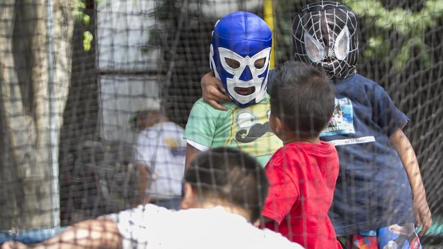 Niños en La Quinta Carmelita, un hogar temporal ubicado al sur de la Ciudad de México.