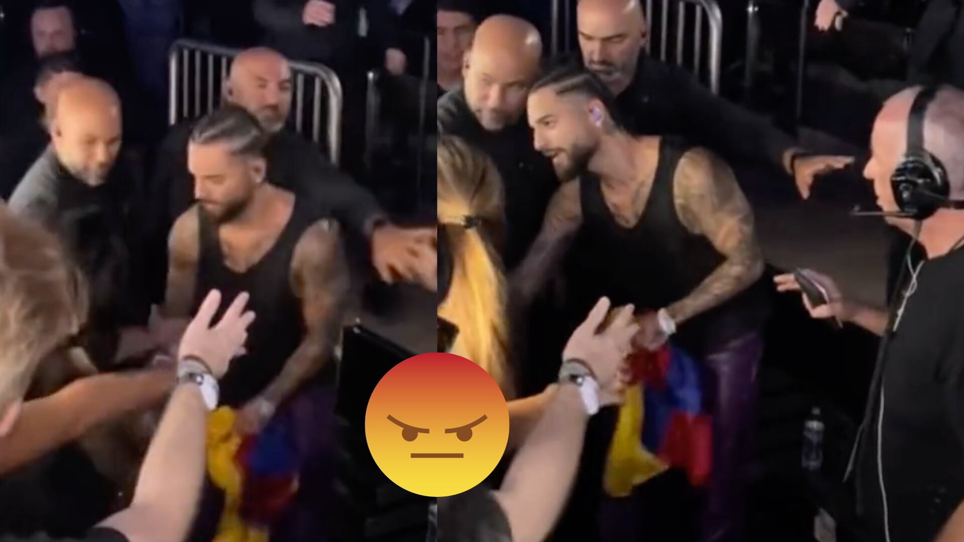 VIDEO: Maluma vuelve a ser acosado sexualmente y así reacciona con la fan que intentó tocar sus genitales