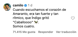 Camilo revela reacción de Índigo por nuevo bebé