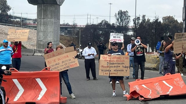 Bloqueo Calzada Ignacio Zaragoza: Exigen justicia por víctimas de explosión en Iztapalapa