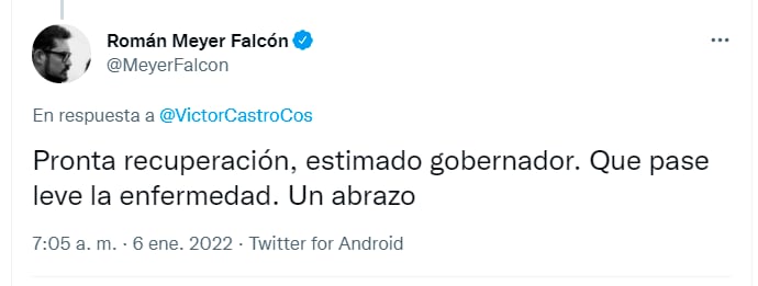 Tuit de Román Meyer Falcón