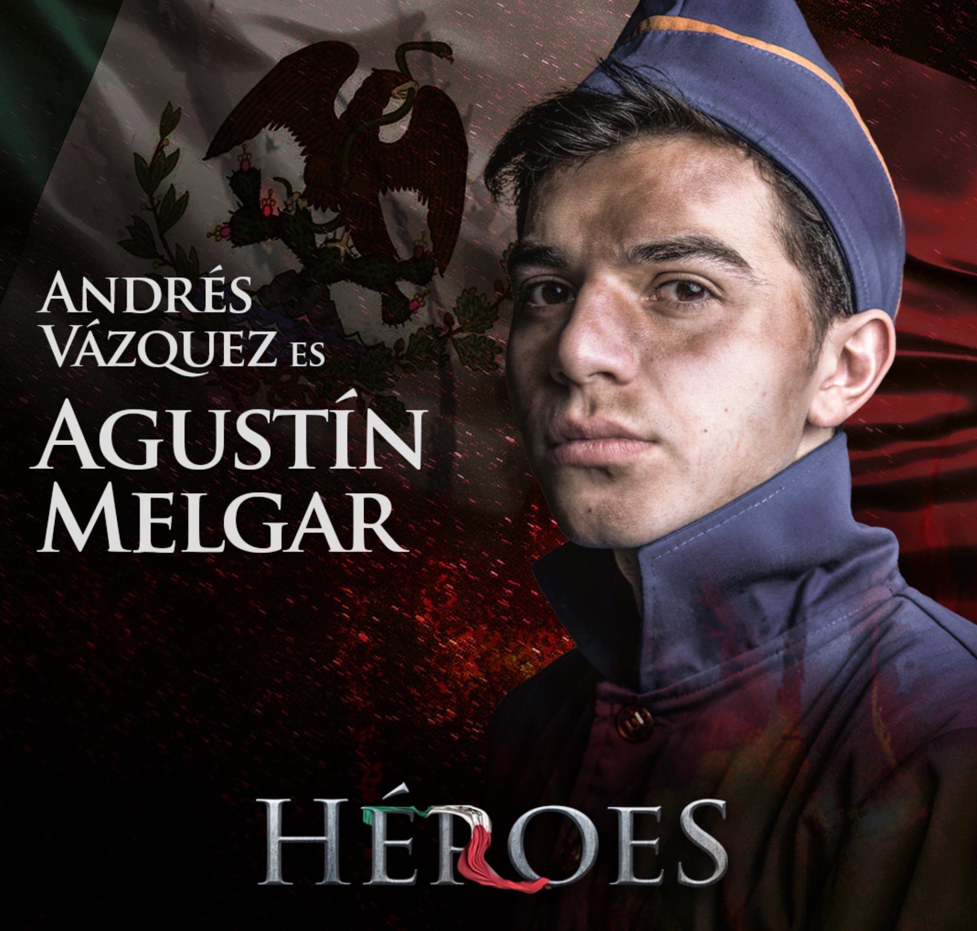 Andrés Vázquez en la película Héroes