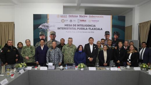 Lorena Cuéllar y Alejandro Armenta encabezan Mesa Interestatal para reforzar la seguridad