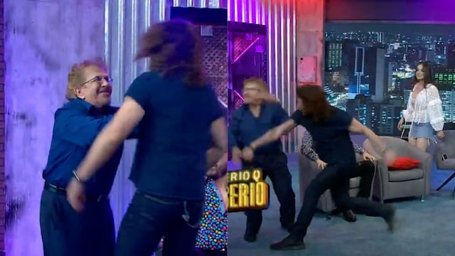 Oscar Burgos golpea a Tony Balardi en SNserio