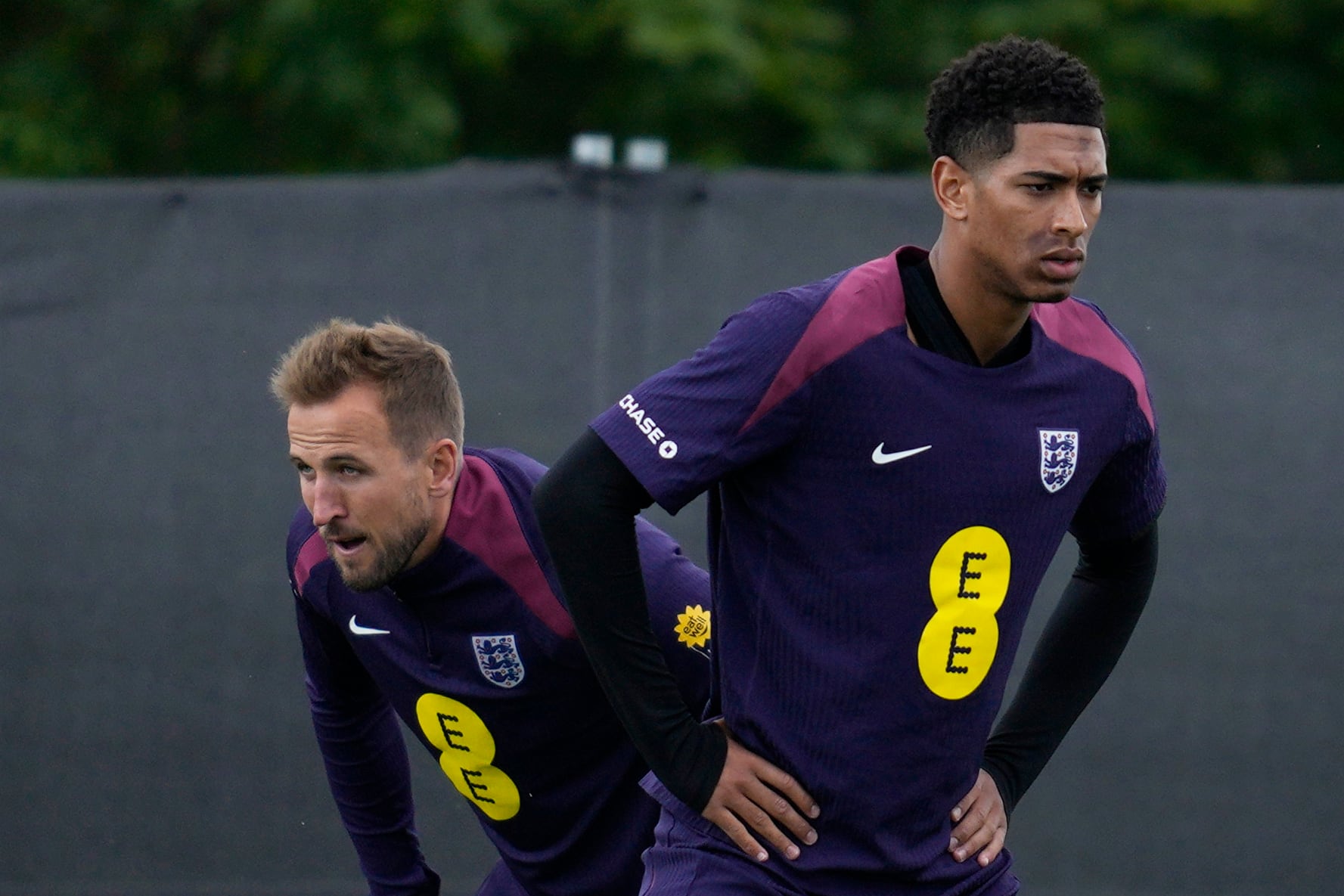 Harry Kane y Jude Bellingham con Inglaterra previo a la Eurocopa.
