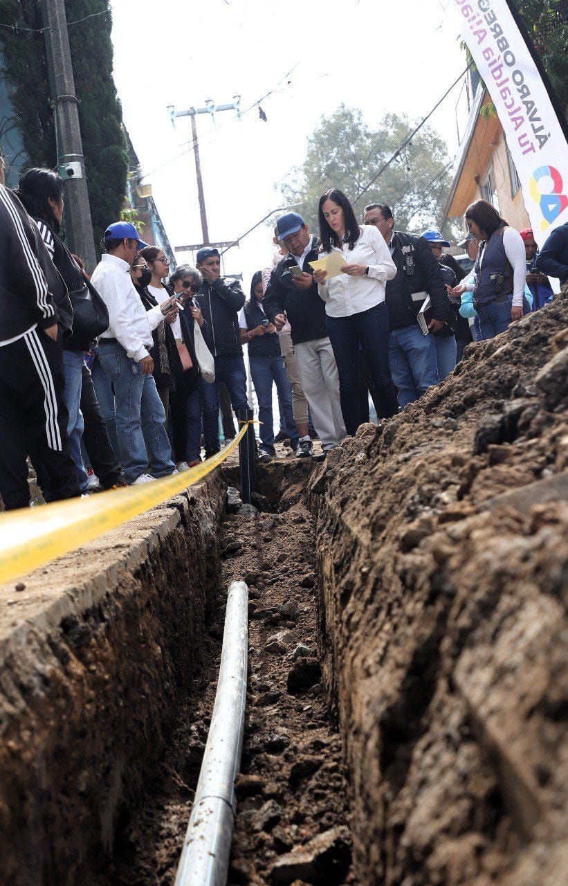 Lía Limón entregó obras en Álvaro Obregón