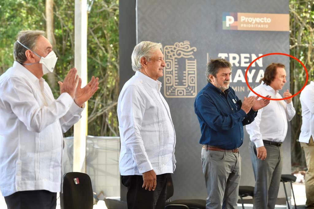 Daniel Chávez Morán con AMLO
