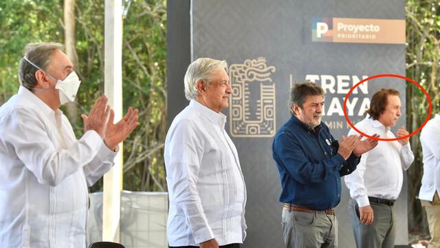 Daniel Chávez Morán con AMLO