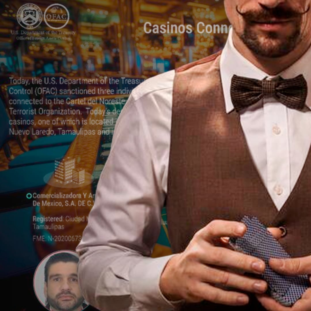 UIF y Estados Unidos sancionan red del Cártel del Noreste por lavado en casinos