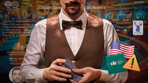 UIF y Estados Unidos sancionan red del Cártel del Noreste por lavado en casinos