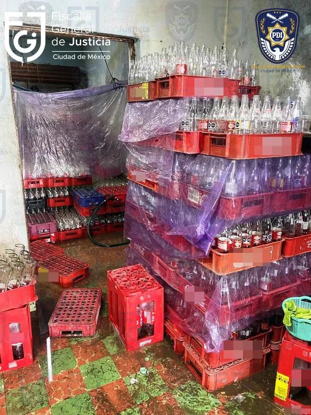 Localizan bodega con Coca Cola pirata en Iztapalapa