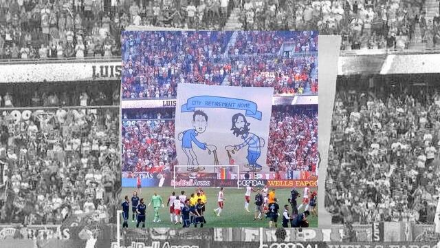 FOTO: Hinchas del New York Red Bull se burlan de los legendarios Pirlo y Lampard.