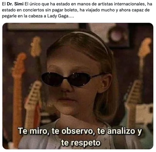 memes de Lady Gaga y el Dr. Simi