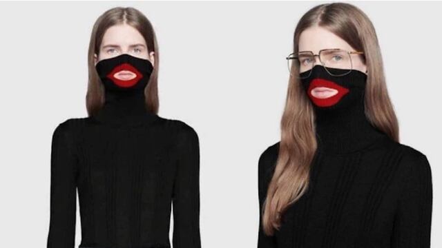 Suéter cuello de pasamontaña.