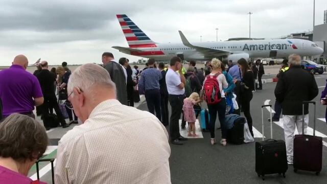 Aeropuerto de Manchester. Evacuación.