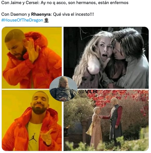 Memes de The House of Dragon de Daemon y Rhaenyra