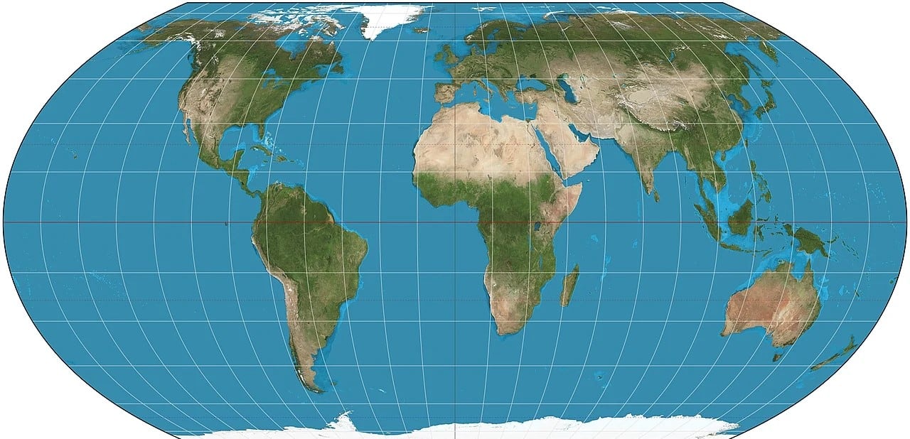 Mapa Equal Earth