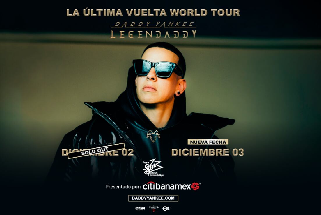 Daddy Yankee abre nueva fecha CDMX