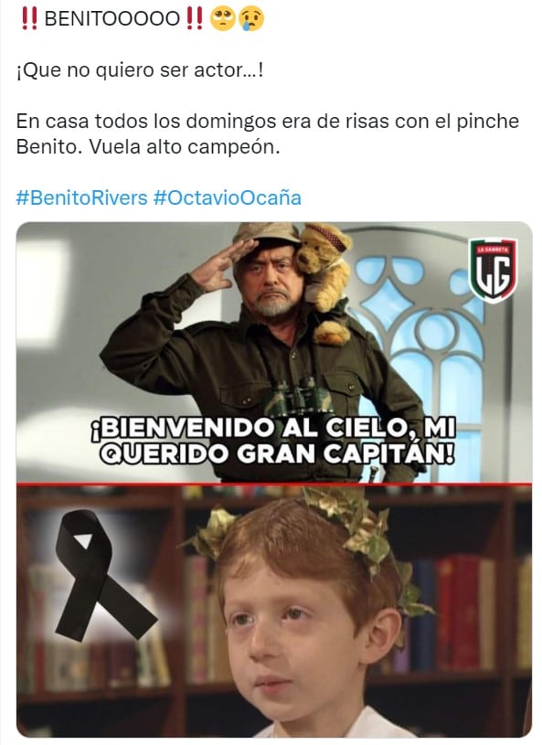 Memes de Octavio Ocaña como ‘Benito Rivers’