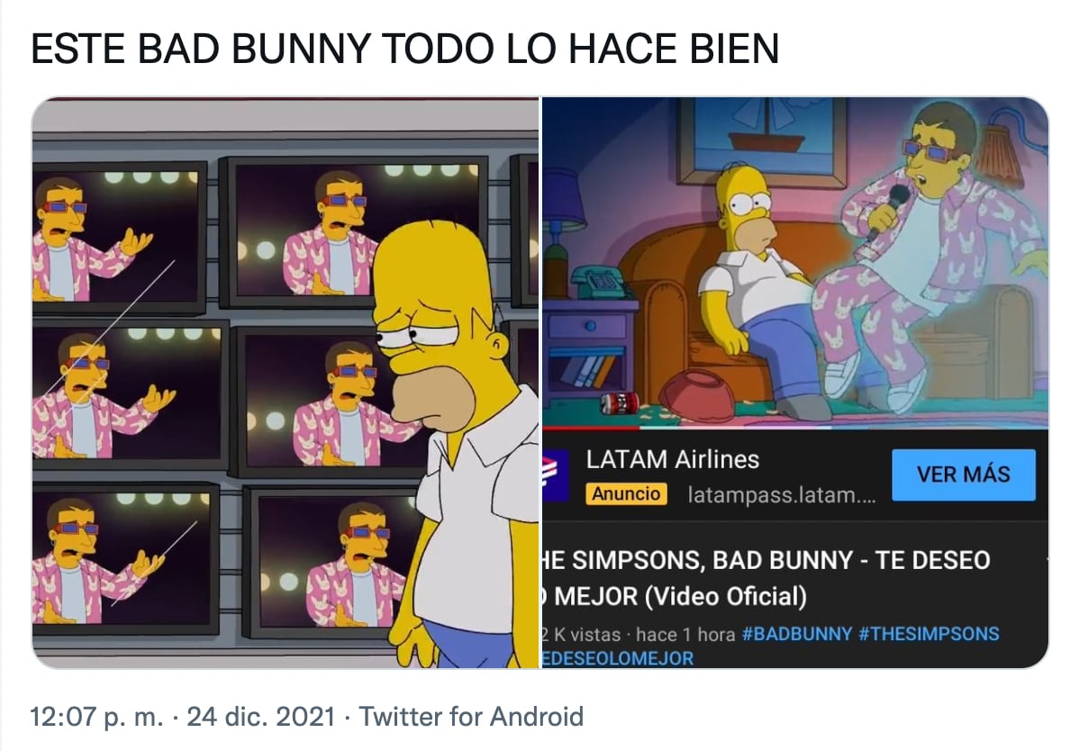 Meme video musical de Bad Bunny