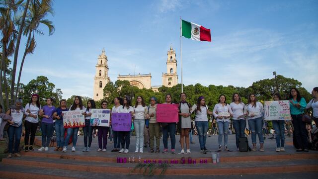 Cadena feminista en Mérida, Yucatán