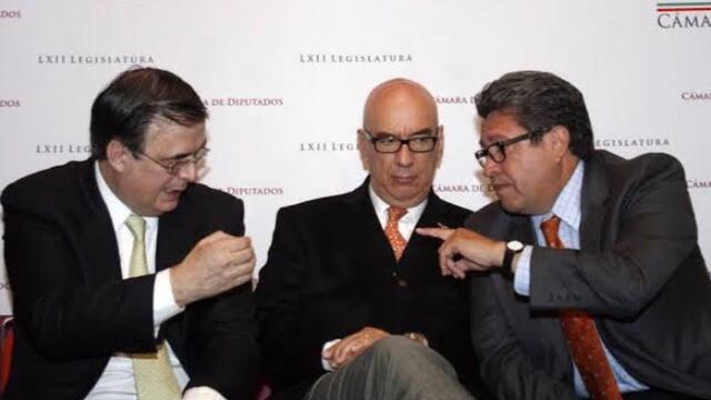 Marcelo Ebrard, Dante Delgado y Ricardo Monreal