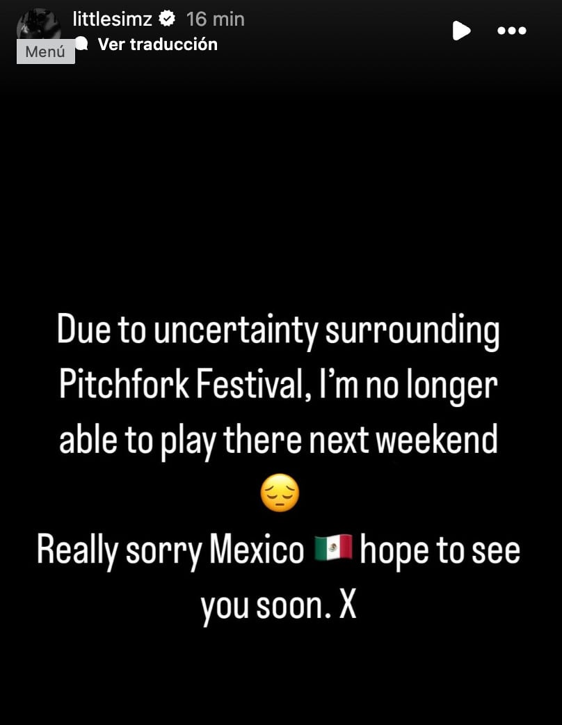 Little Simz cancela su participación en el Pitchfork Music Festival 2025