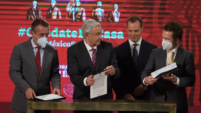 AMLO con dueños de televisoras en México