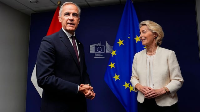 Úrsula Von der Leyen y Mark Carney
