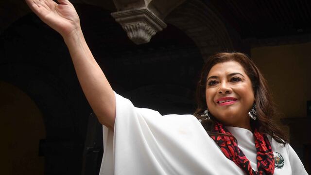 Clara Brugada, candidata a la jefatura de gobierno de CDMX