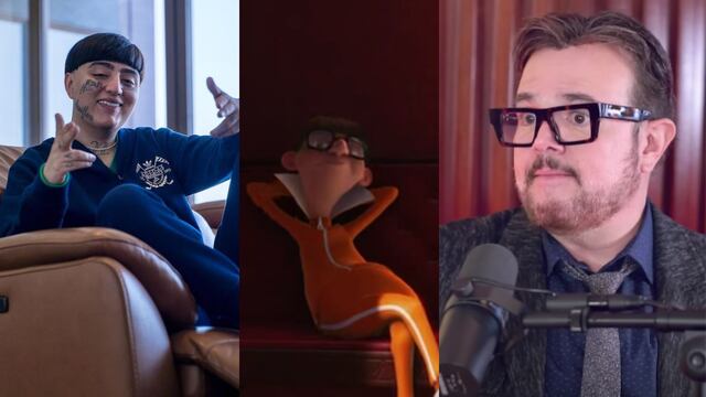 Dani Flow le canta tiro a Aleks Syntek por el doblaje de Vector en el corto de Lunático