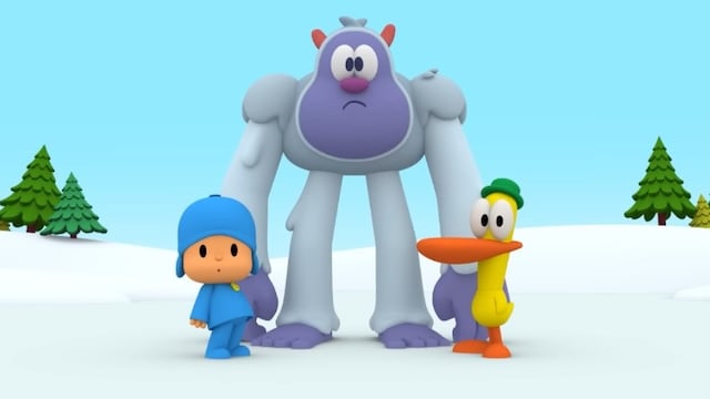 Pocoyó en un día helado