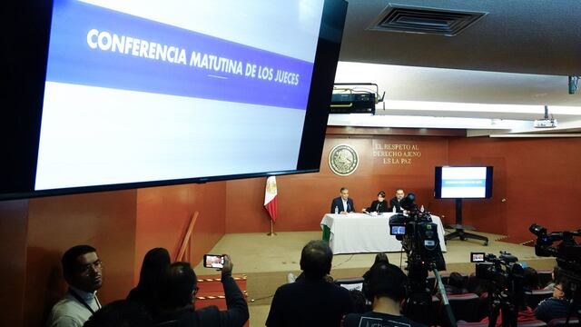 Conferencia mañanera de jueces y magistrados