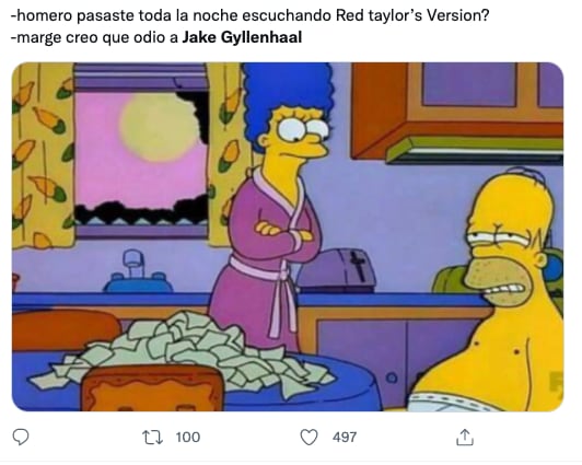 Memes de Jake Gyllenhaal por el 'Red (Taylor's Version)'